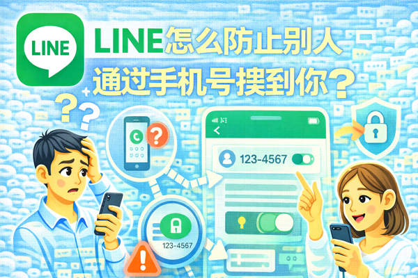 LINE 怎么防止别人通过手机号搜到你？